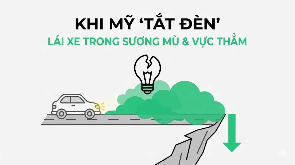 Khi Mỹ "tắt đèn": Thị trường đang lái xe trong sương mù (và bạn sắp lao xuống vực)