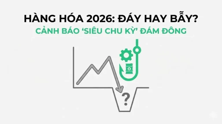 Hàng hóa sẽ “dò đáy” năm 2026? Cẩn thận cái bẫy “siêu chu kỳ” mà đám đông đang hô hào