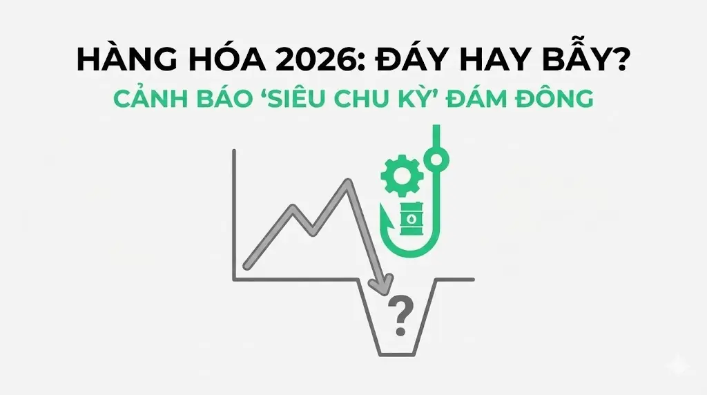 Hàng hóa sẽ “dò đáy” năm 2026? Cẩn thận cái bẫy “siêu chu kỳ” mà đám đông đang hô hào