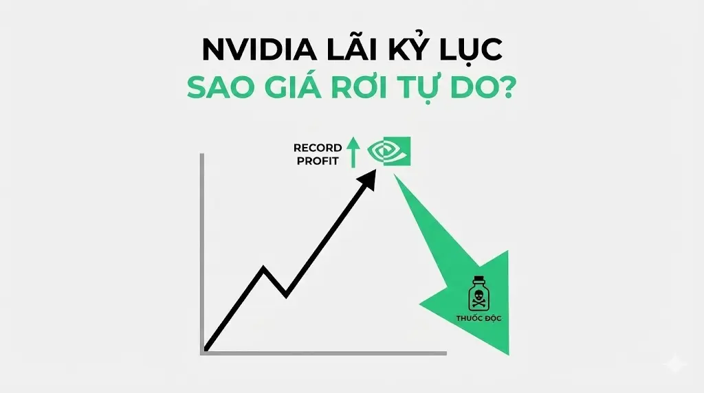 KHI TIN TỐT LÀ "THUỐC ĐỘC": TẠI SAO NVIDIA LÃI KỶ LỤC MÀ GIÁ VẪN RƠI TỰ DO?